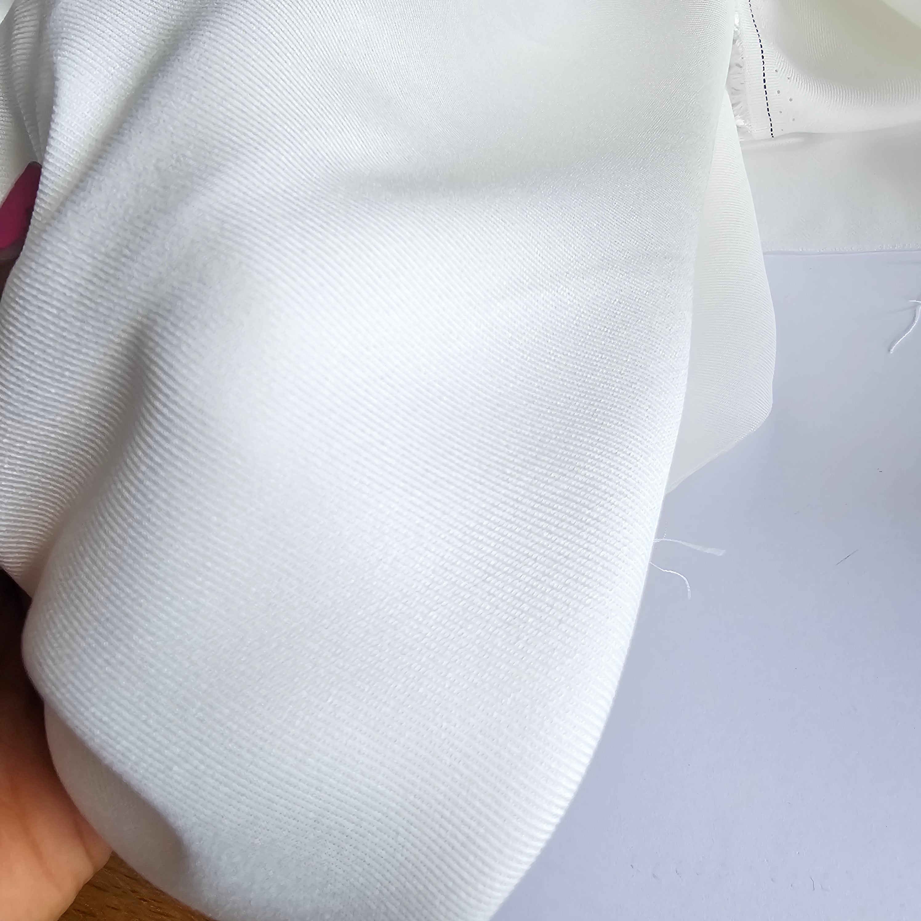 Swimming In A Sea Of White - Viscose Twill