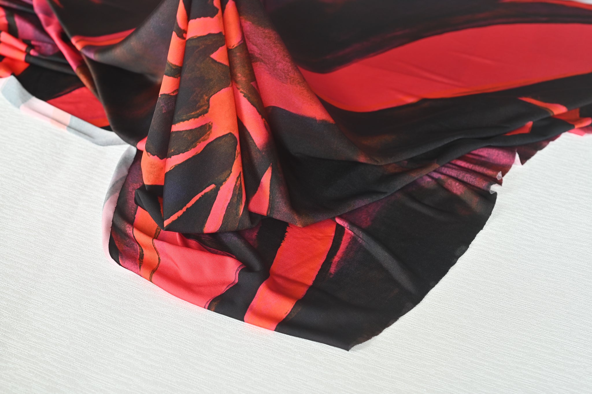 Red Sunset and Palms - Viscose Jersey