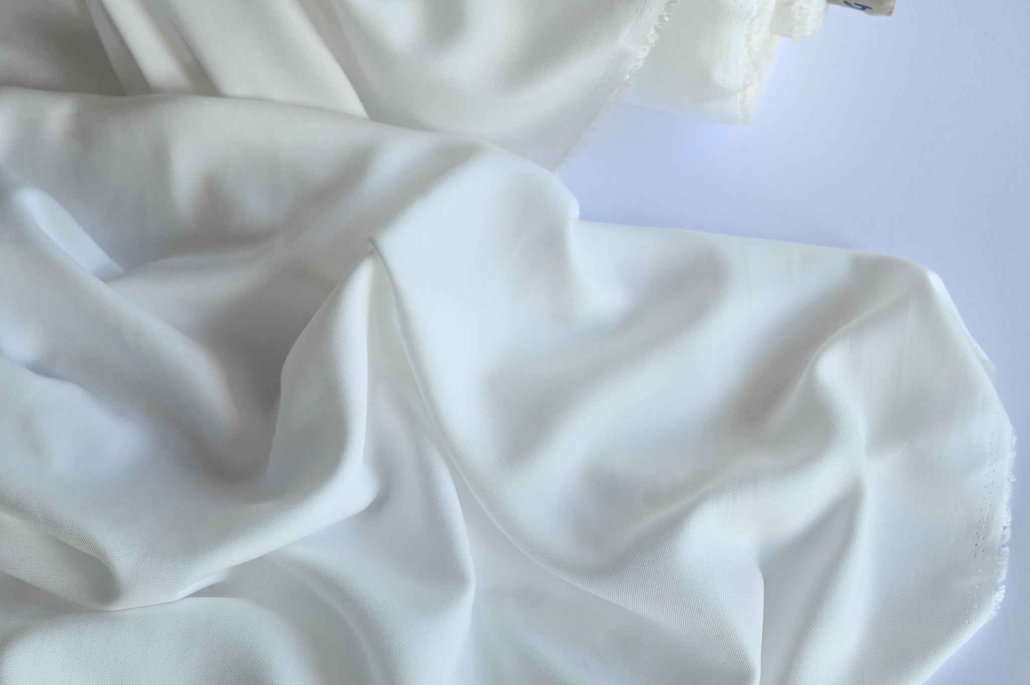 Swimming In A Sea Of White - Viscose Twill
