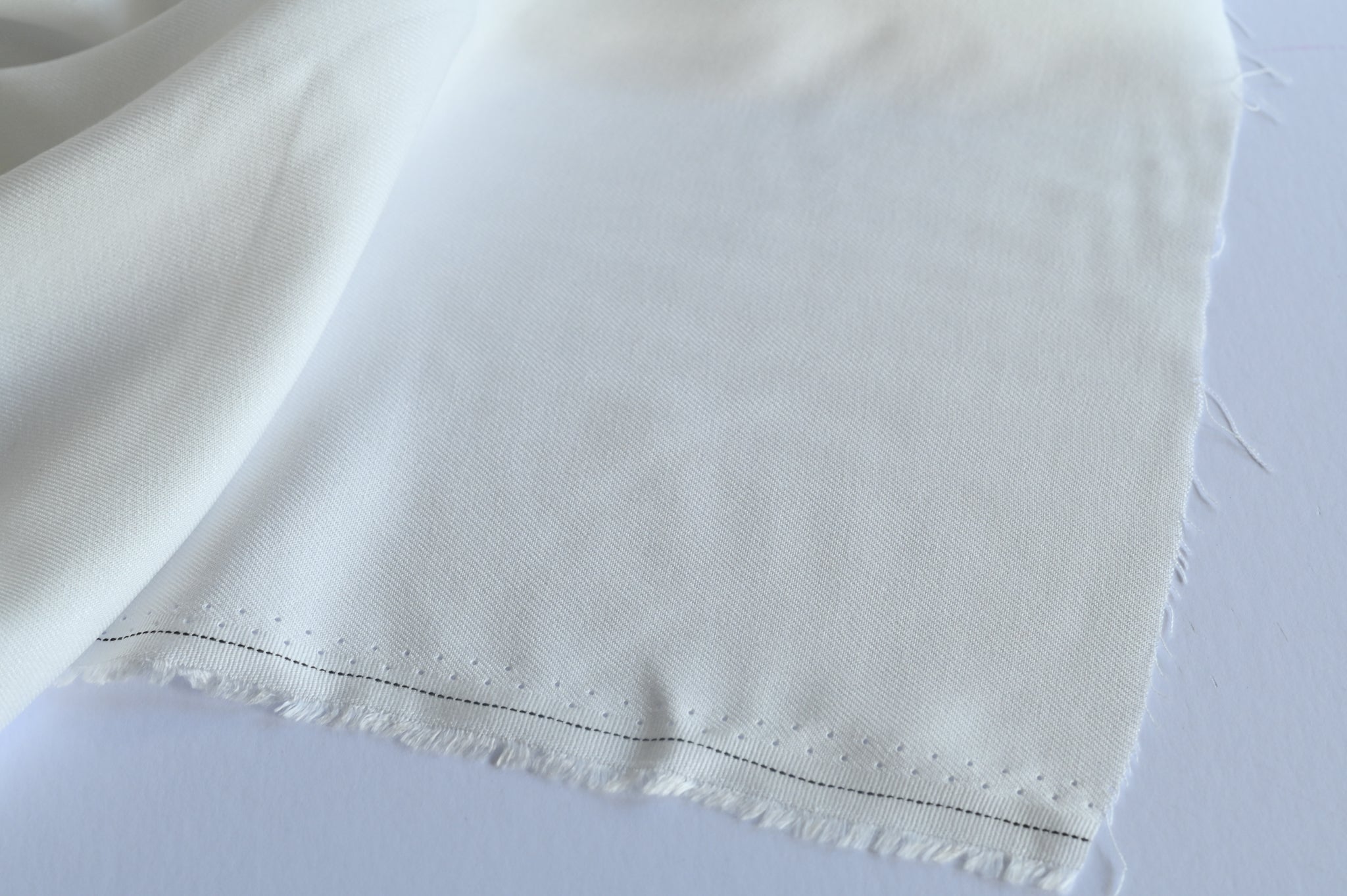 Swimming In A Sea Of White - Viscose Twill