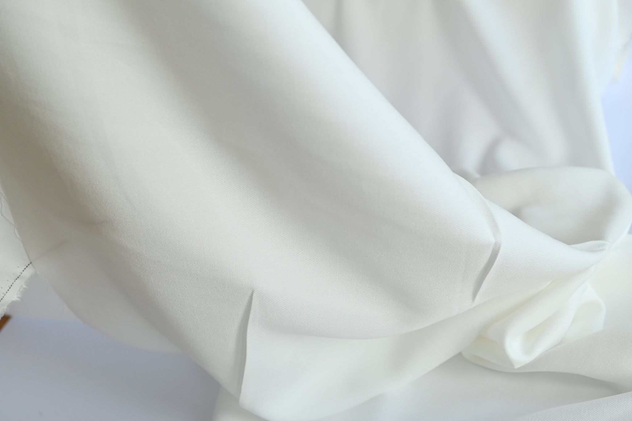 Swimming In A Sea Of White - Viscose Twill