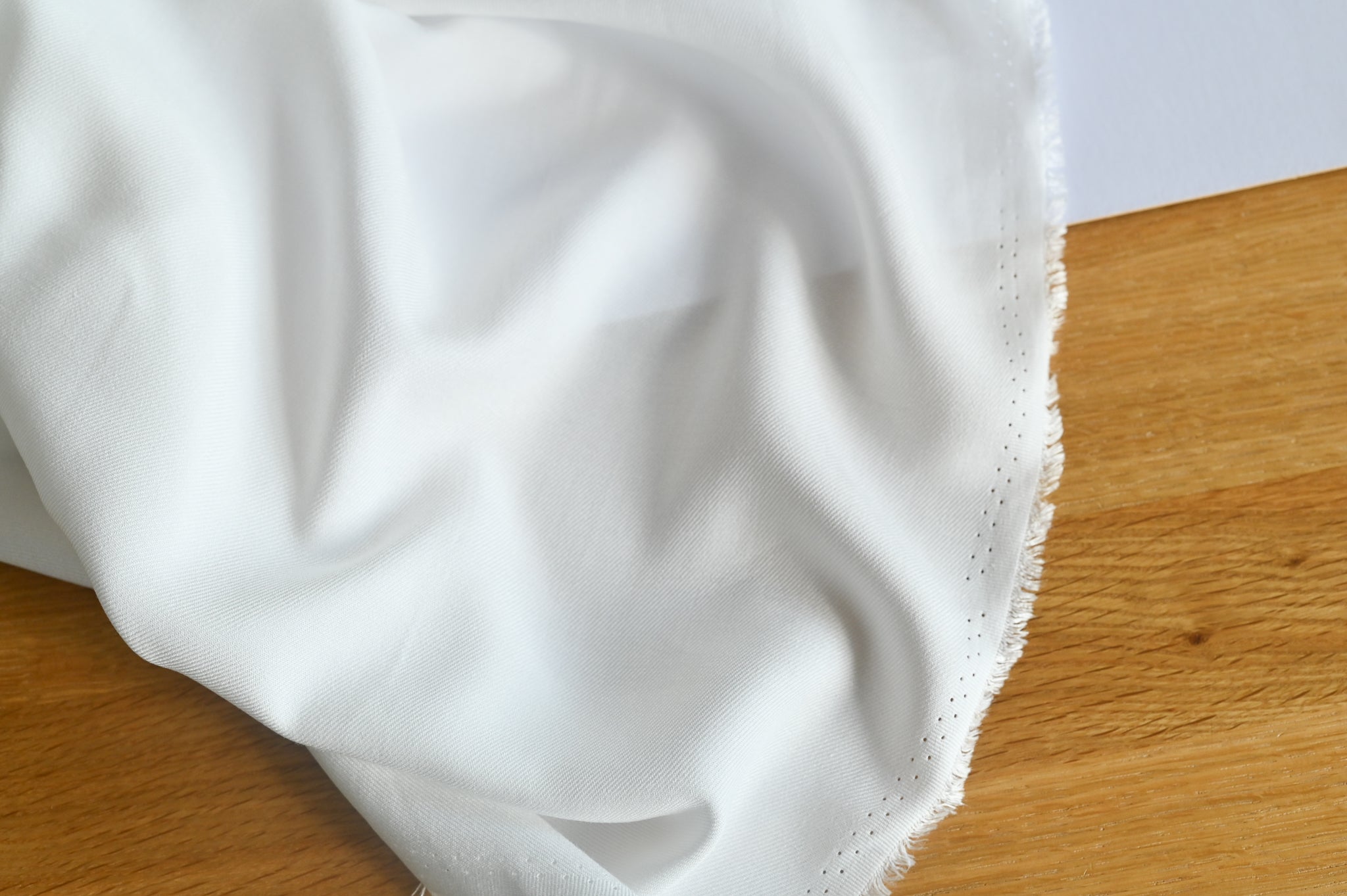 Swimming In A Sea Of White - Viscose Twill