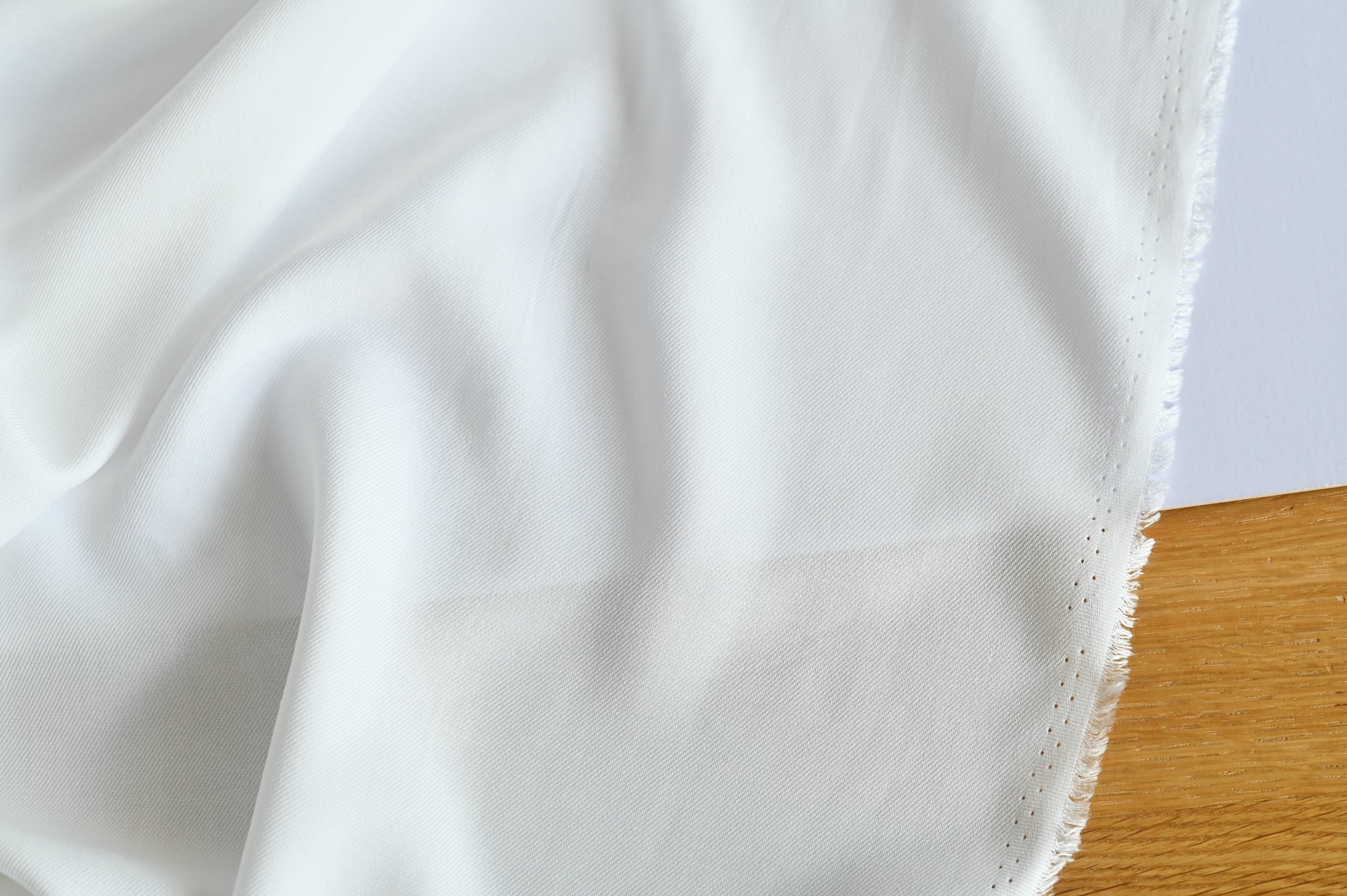 Swimming In A Sea Of White - Viscose Twill
