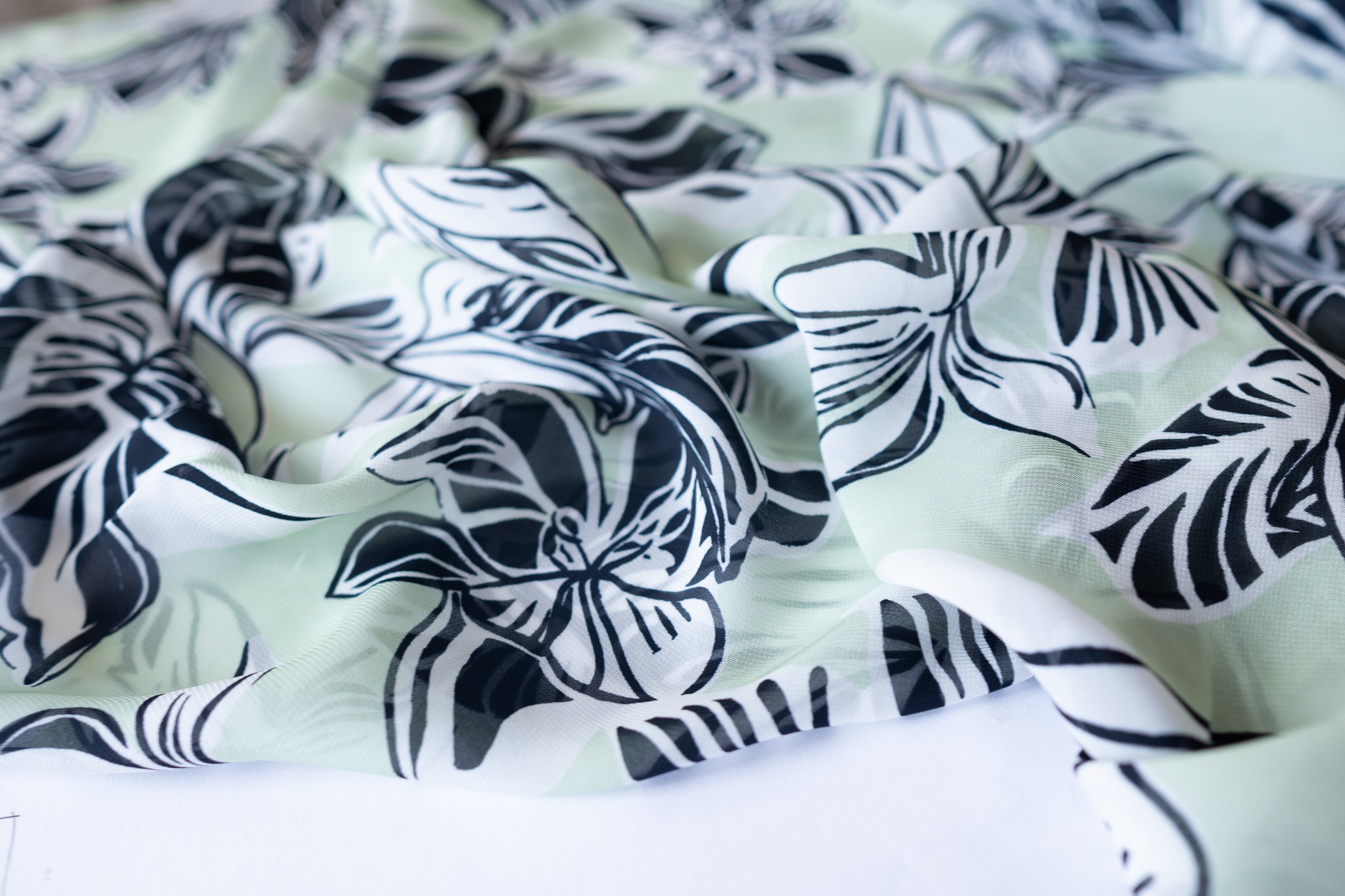 Giant Florals For Life  - Viscose Chiffon