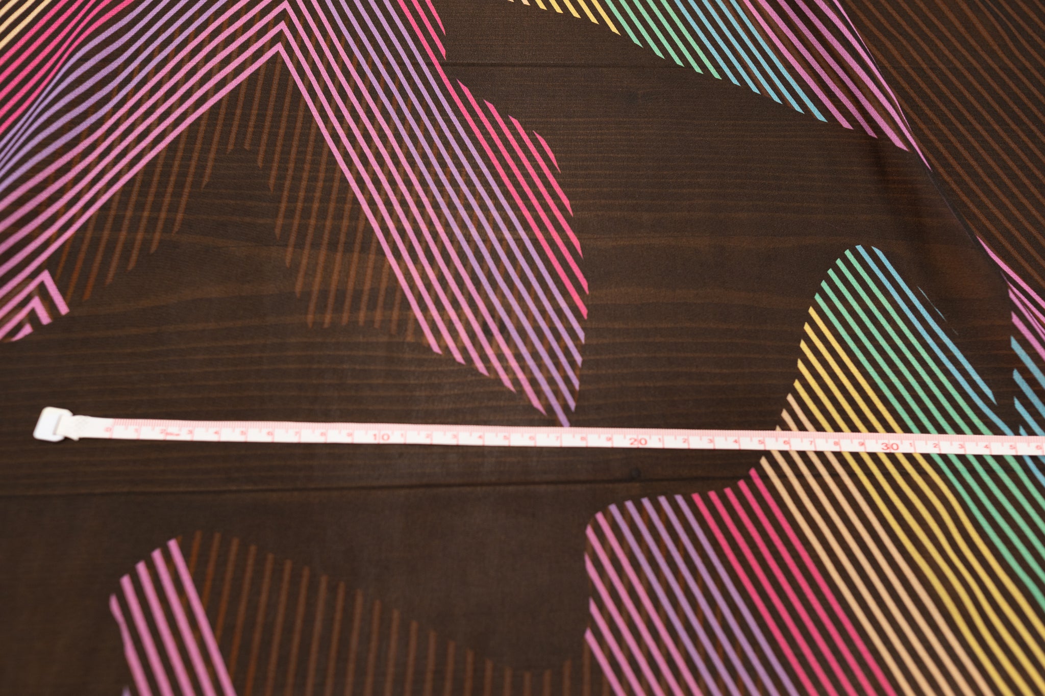REMNANT - Vivienne's Lines of Life - Viscose Chiffon (2mts at £30)