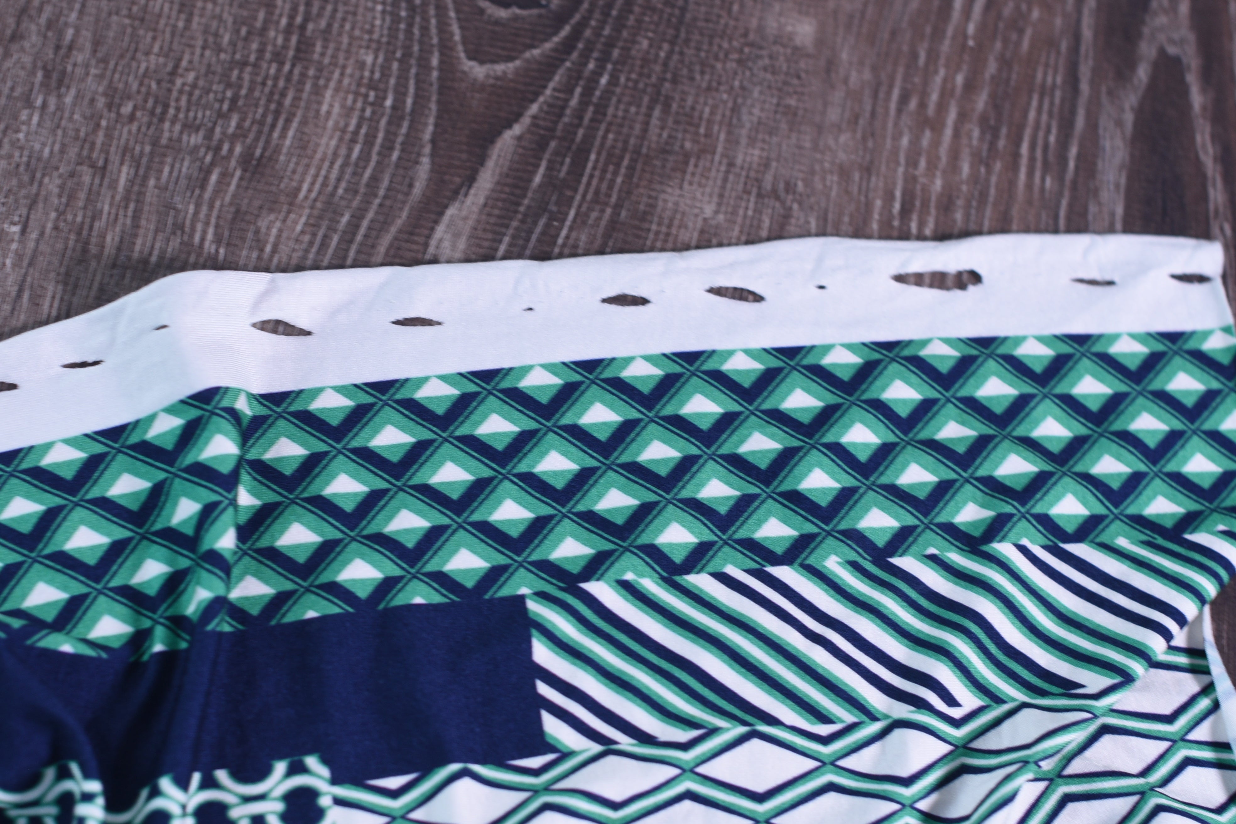 Assemble the Shapes- Viscose - Selvedge and Bolts