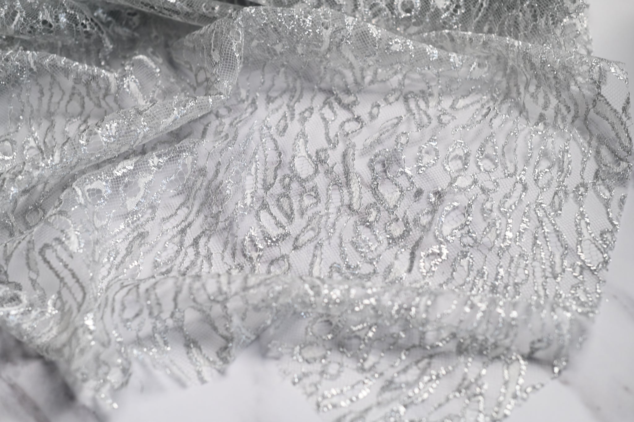 French Delicate Beauty (Silver) - Viscose Polyamide