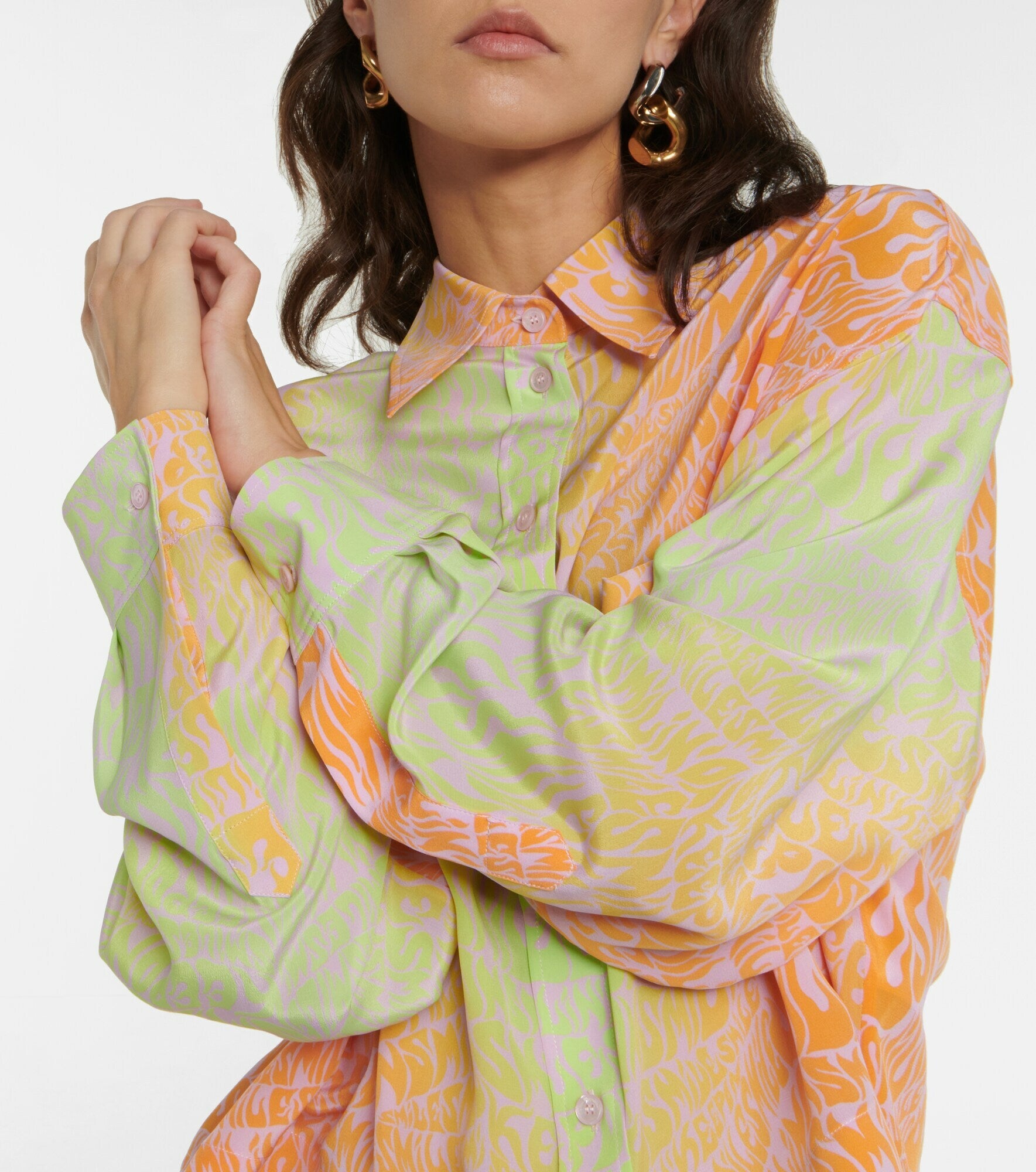 Waves of Colour (Orange) - Silk