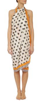 REMNANT - Hey Satsuma (White) - Silk (85cm at £30)