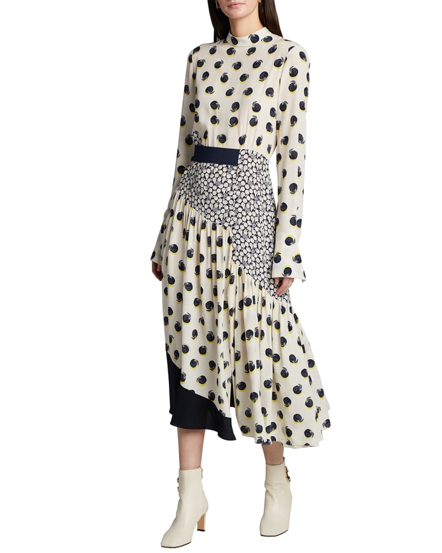 REMNANT - Hey Satsuma (White) - Silk (85cm at £30)