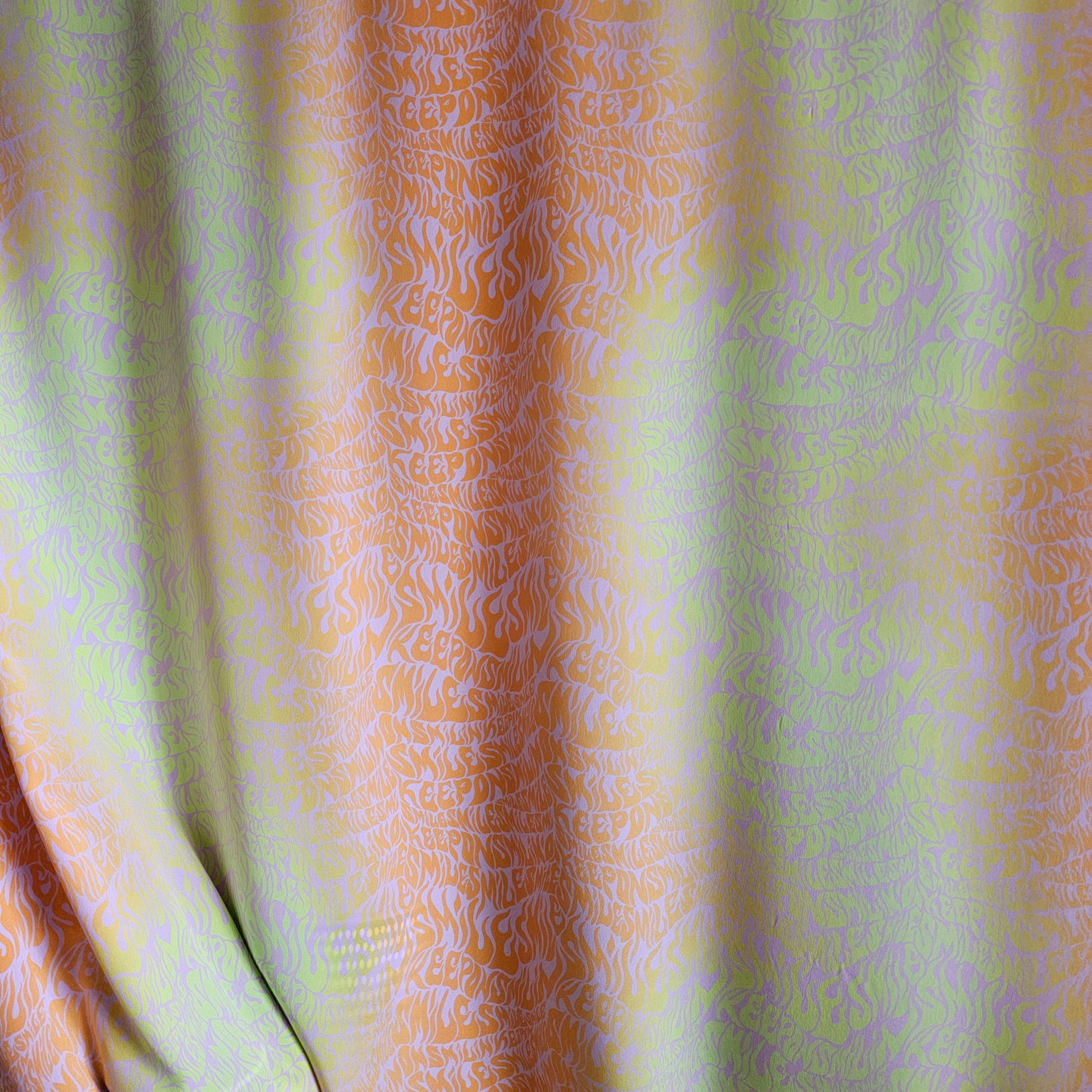 Waves of Colour (Orange) - Silk