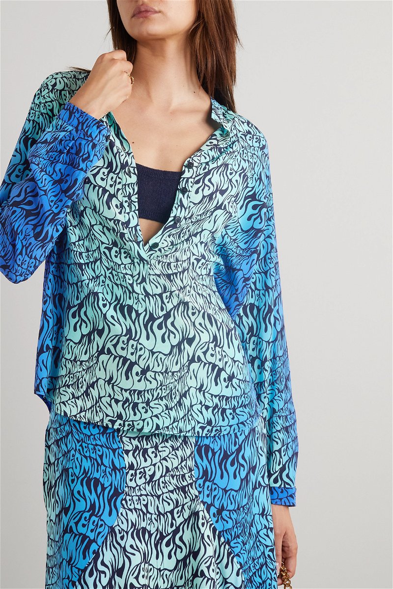 Waves of Colour (Blue) - Silk