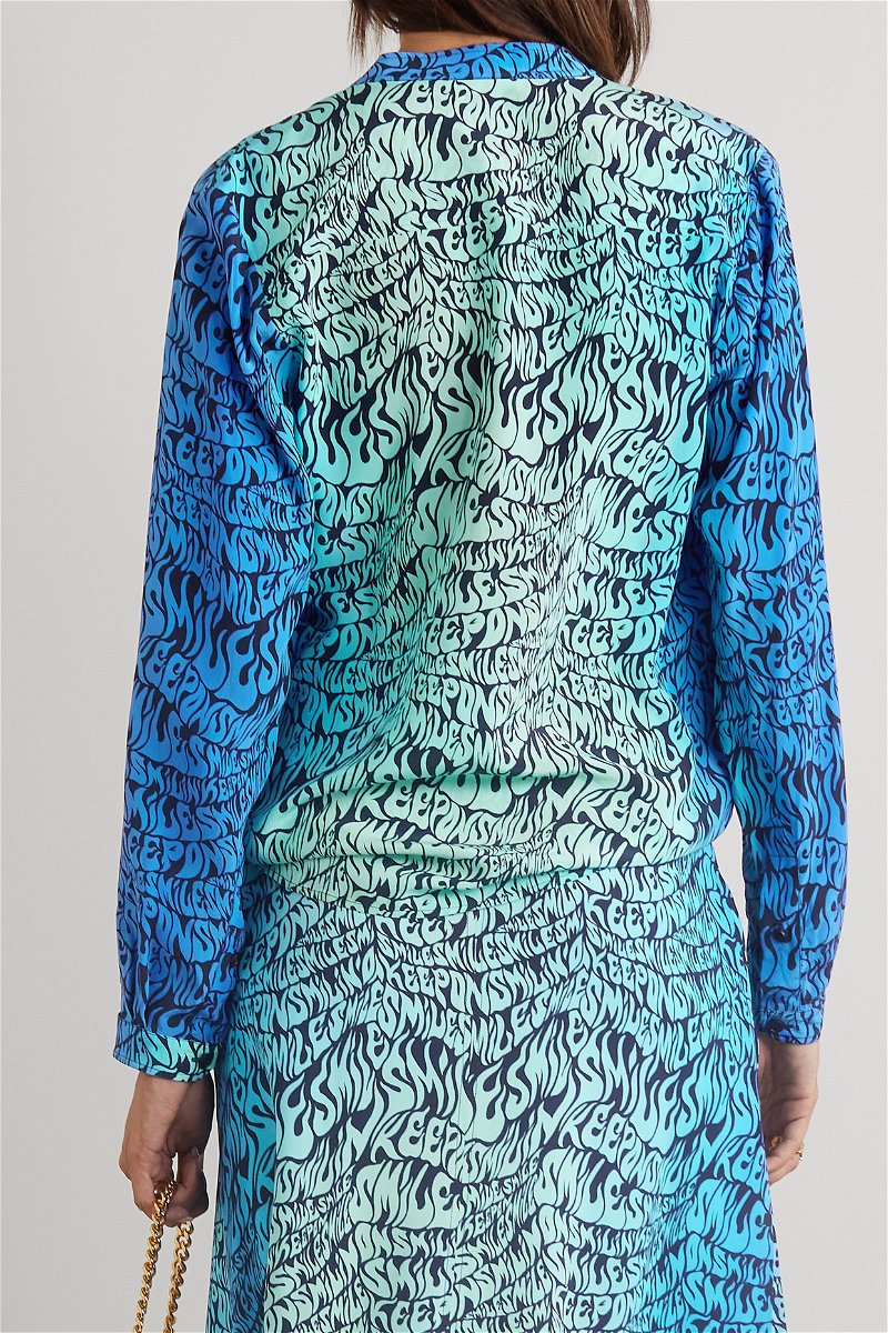 Waves of Colour (Blue) - Silk