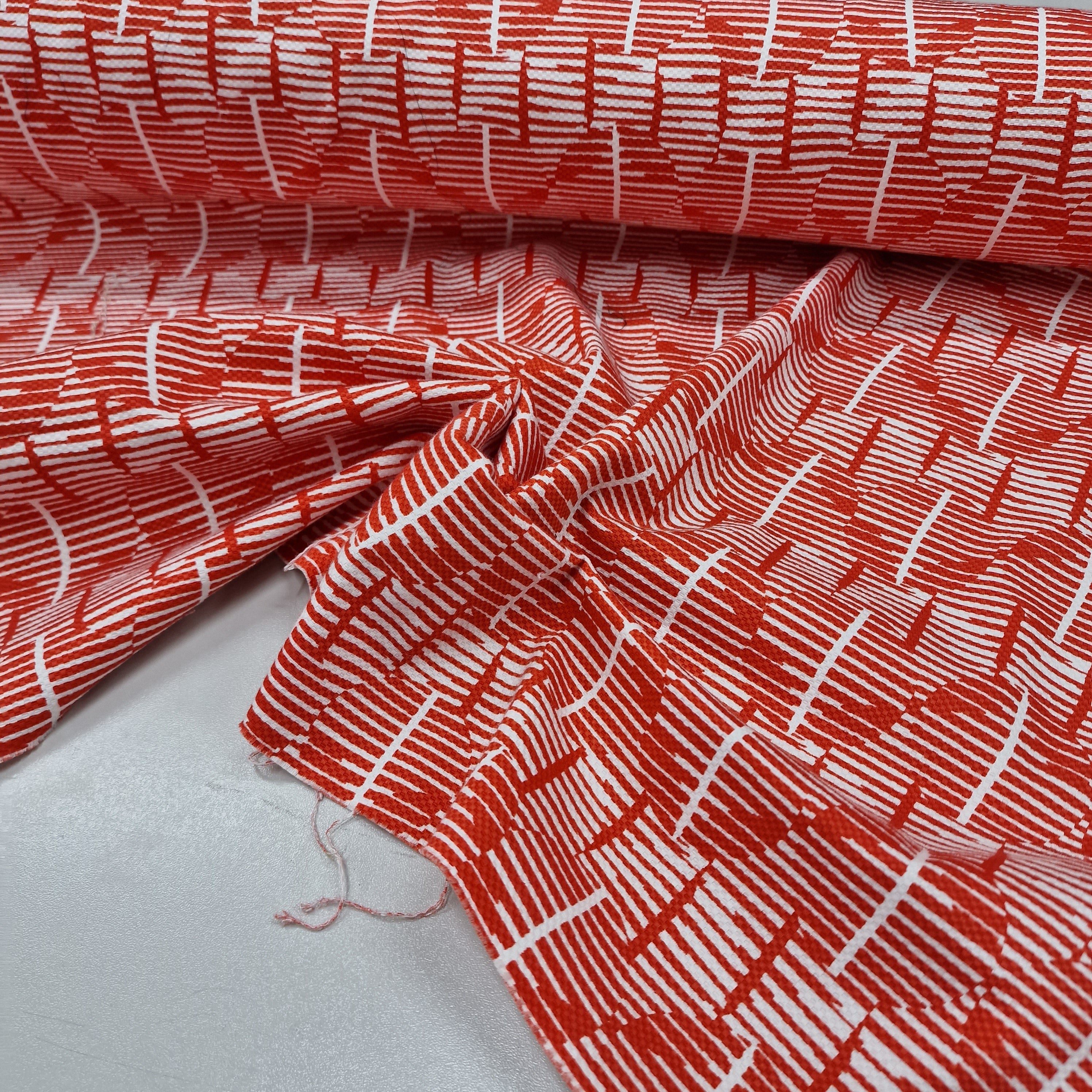 REMNANT - Red Waffles - Cotton (1.55mts at £25)