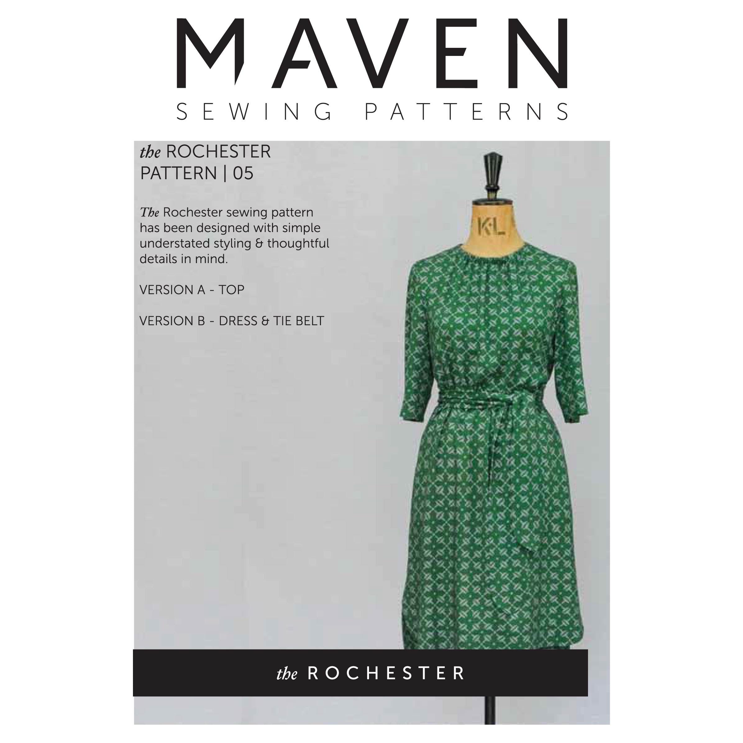 The Rochester Pattern - Maven Patterns - Selvedge and Bolts