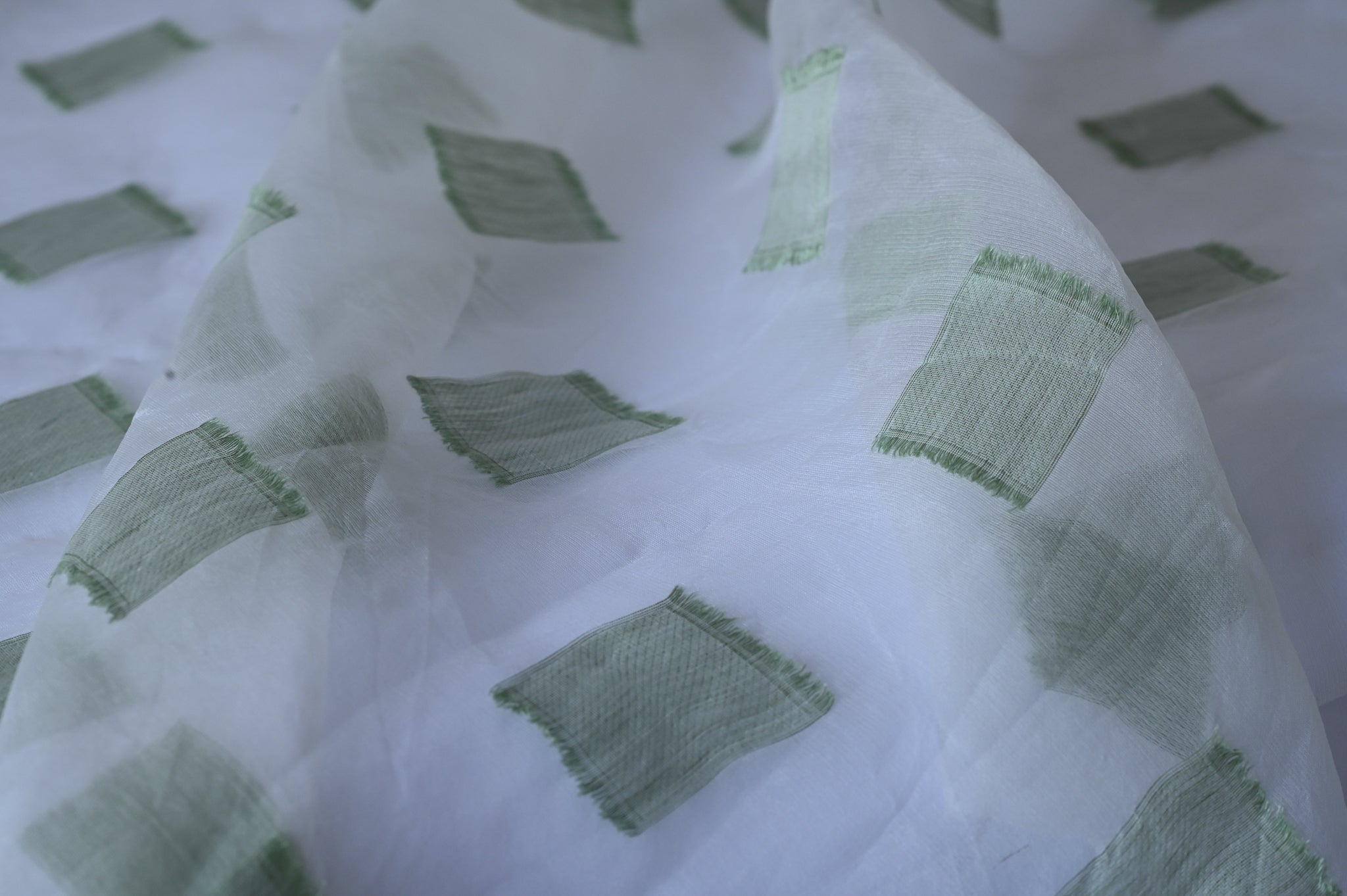 Lay The Squares Here - Viscose Silk