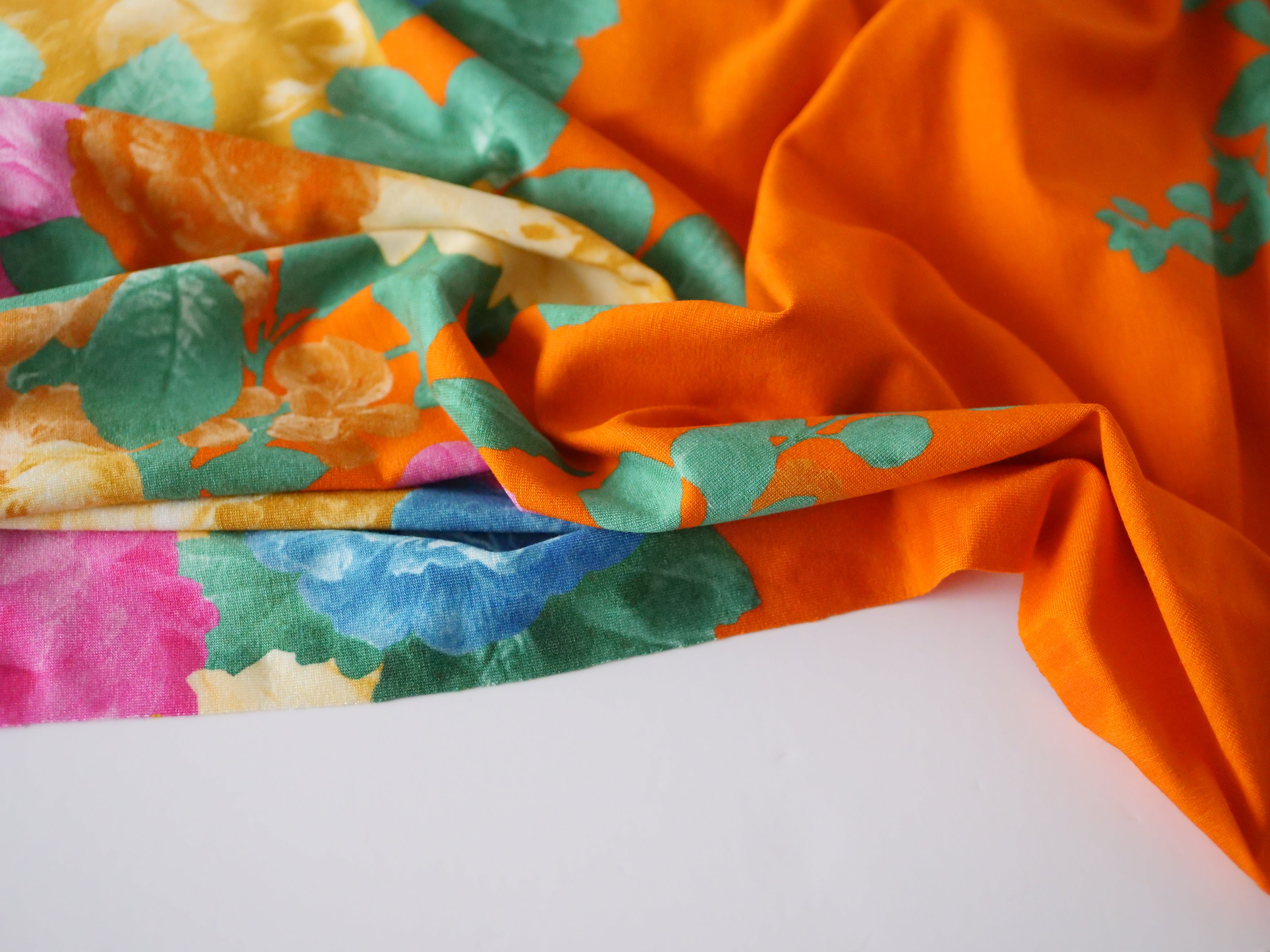 Gai Mattiolo Orange Infusion - Viscose Jersey - Selvedge and Bolts