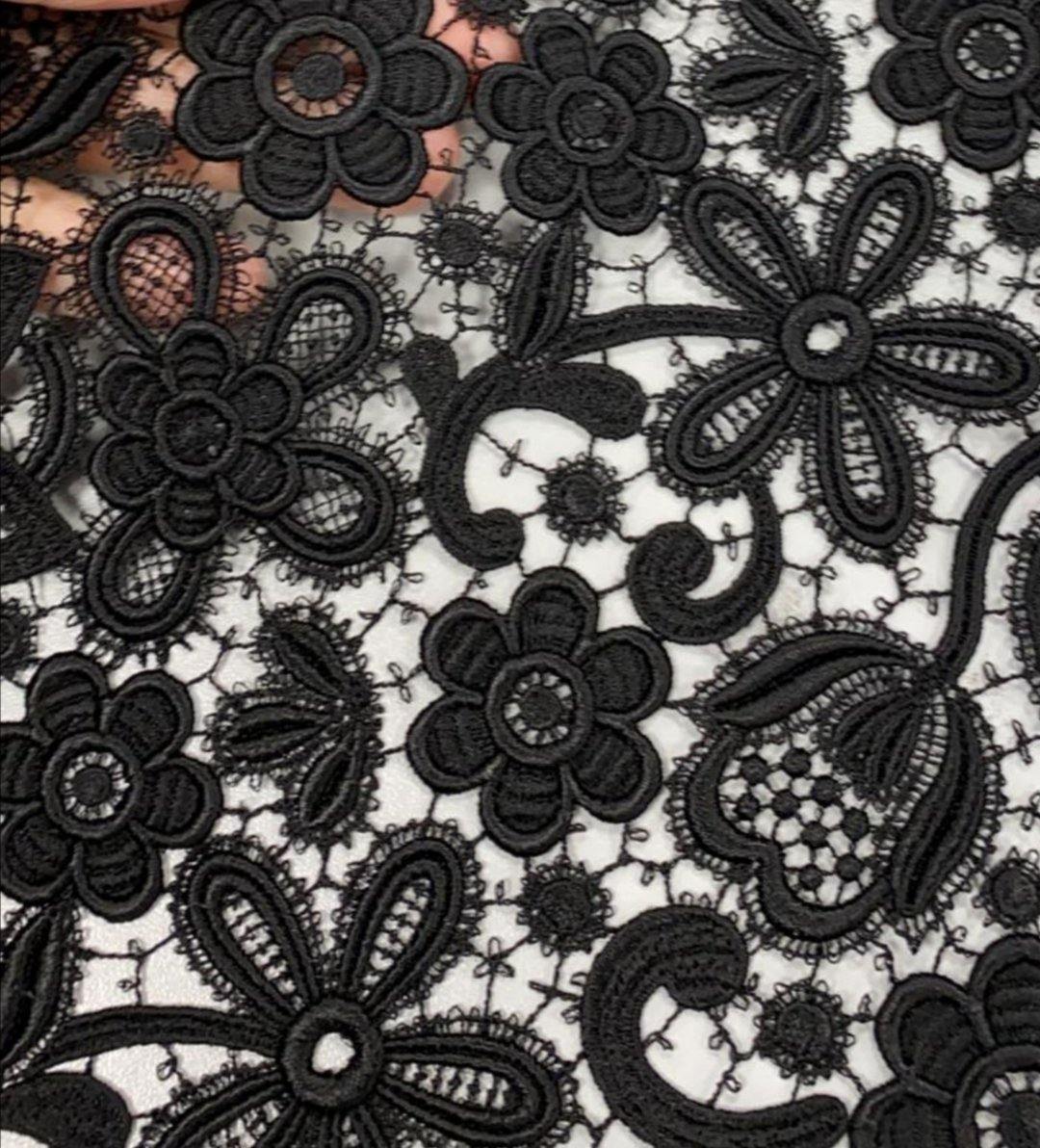 *PRE-ORDER* The Lace Of My Dreams - Black Whisky - Viscose - Selvedge and Bolts