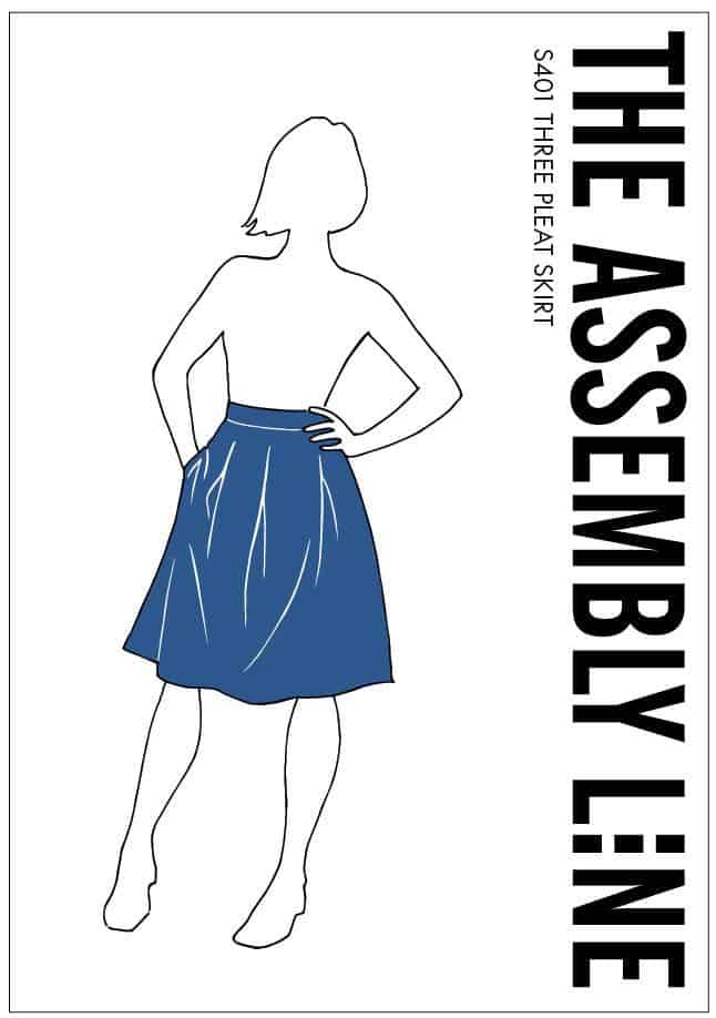 THREE PLEAT SKIRT XL - Assembly Line Patterns