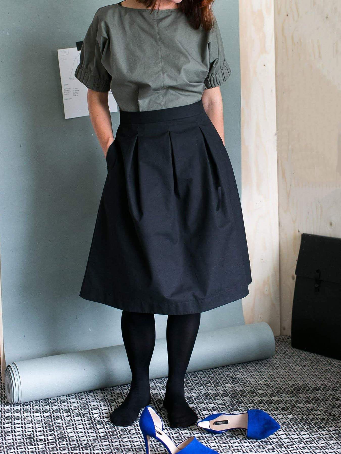 THREE PLEAT SKIRT XL - Assembly Line Patterns