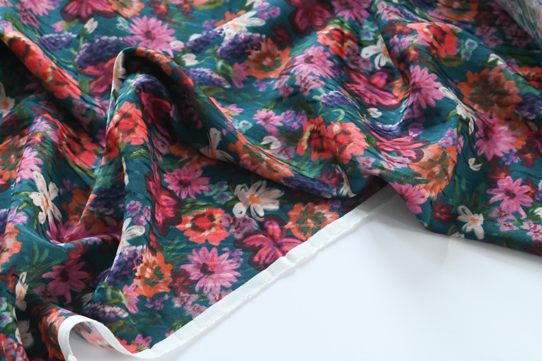 REMNANT - Sleeping Among Beautiful Flowers - Viscose Jacquard (1.40mts at £22)