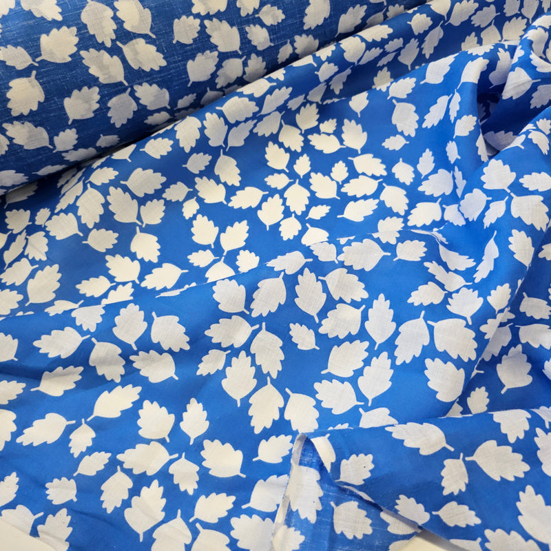 REMNANT - Randomly Placed  (Blue) - Linen - 2.78mts
