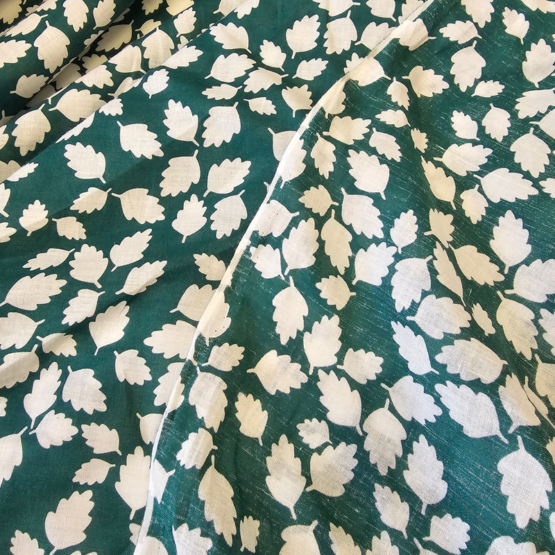 Randomly Placed  (Green) - Linen