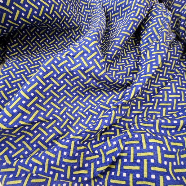 REMNANT - Orderly Presentations (Blue/Green) - Linen - 1.20mts