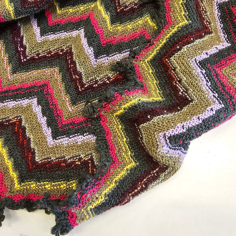 *PRE-ORDER*  Honey, I see pyramids ( Magenta, Green, Yellow and Co ) - LARGE - Wool, Cotton