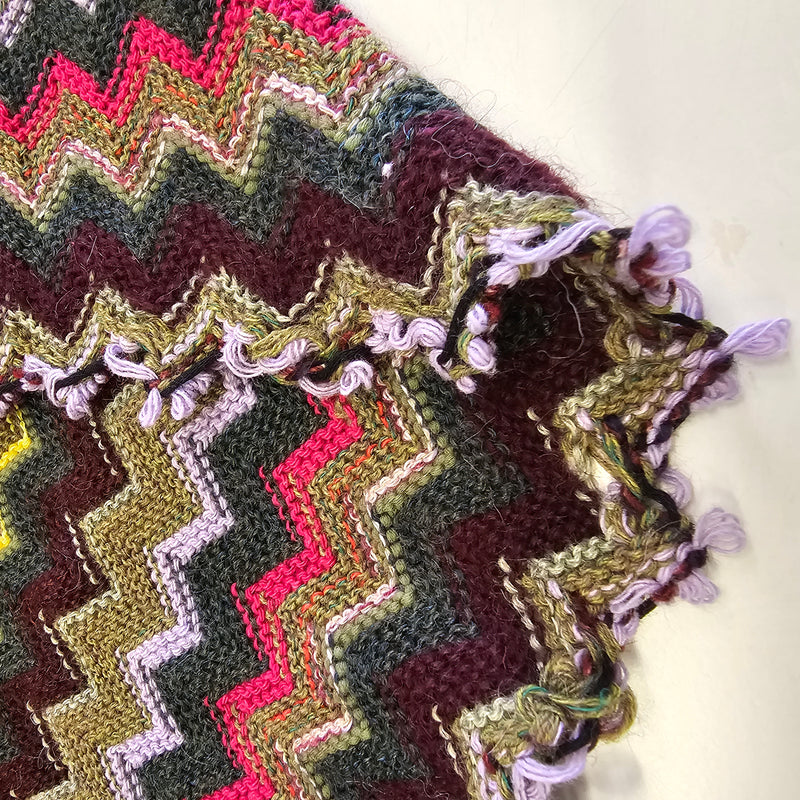 *PRE-ORDER*  Honey, I see pyramids ( Magenta, Green, Yellow and Co ) - SMALL - Wool