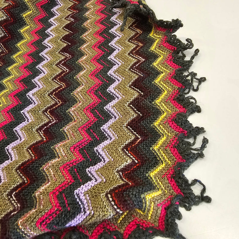 *PRE-ORDER*  Honey, I see pyramids ( Magenta, Green, Yellow and Co ) - SMALL - Wool