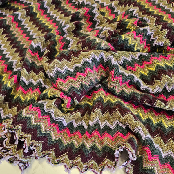 *PRE-ORDER*  Honey, I see pyramids ( Magenta, Green, Yellow and Co ) - SMALL - Wool
