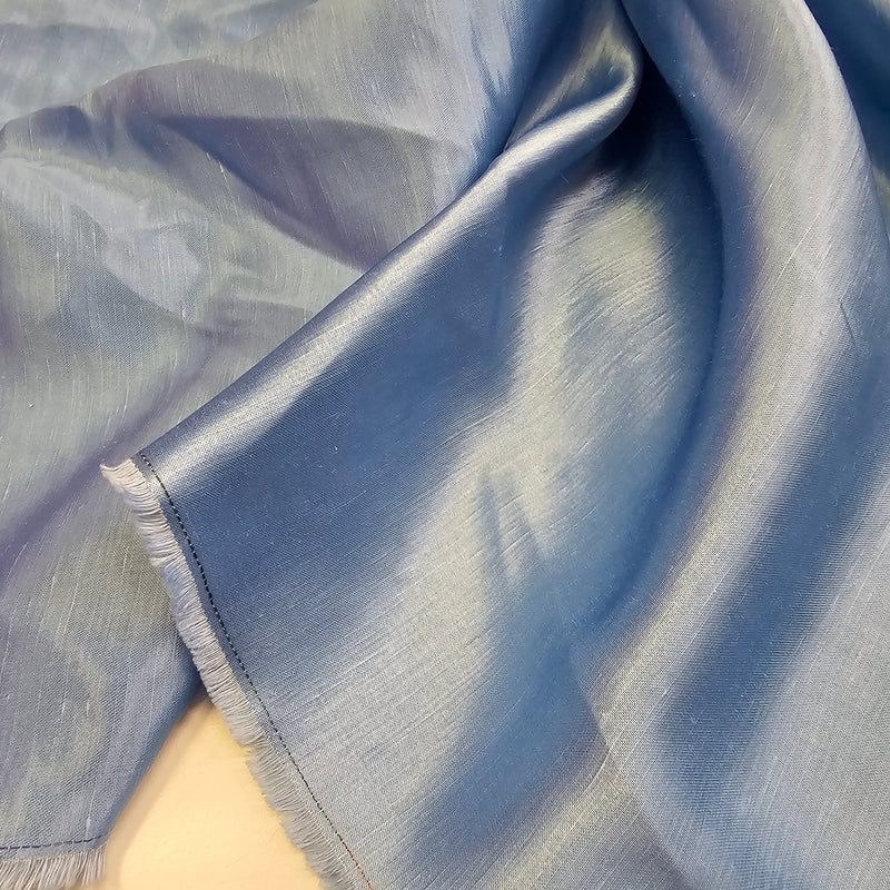 REMNANT - Double Sided Mage (Blue)- Linen Viscose - 2.85mts