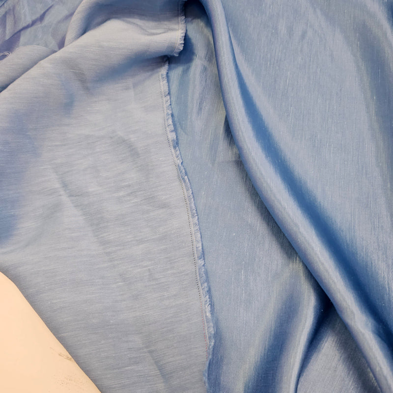 REMNANT - Double Sided Mage (Blue)- Linen Viscose - 2.85mts