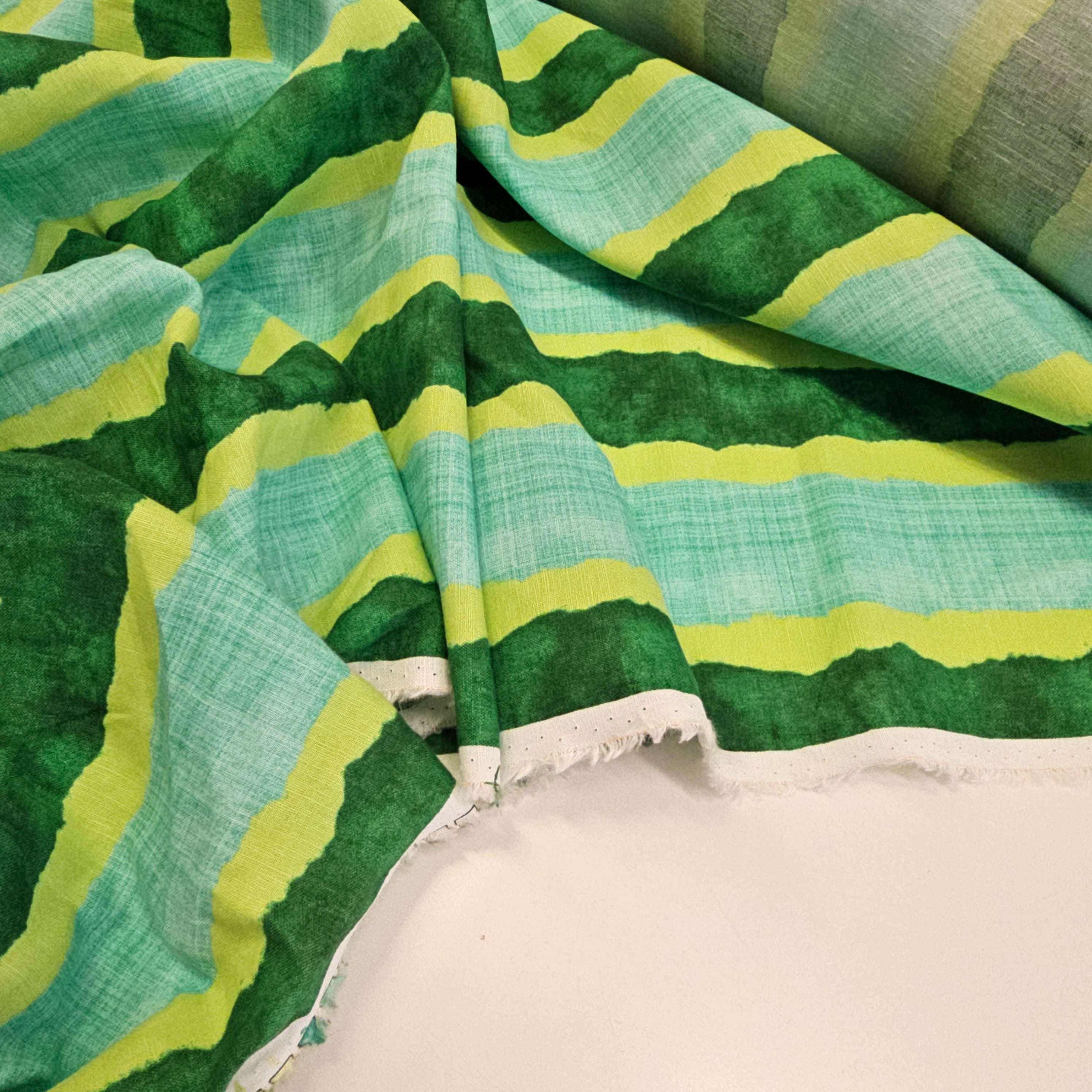 REMNANT - The Green Landscape - Linen (1.10mts at £20)