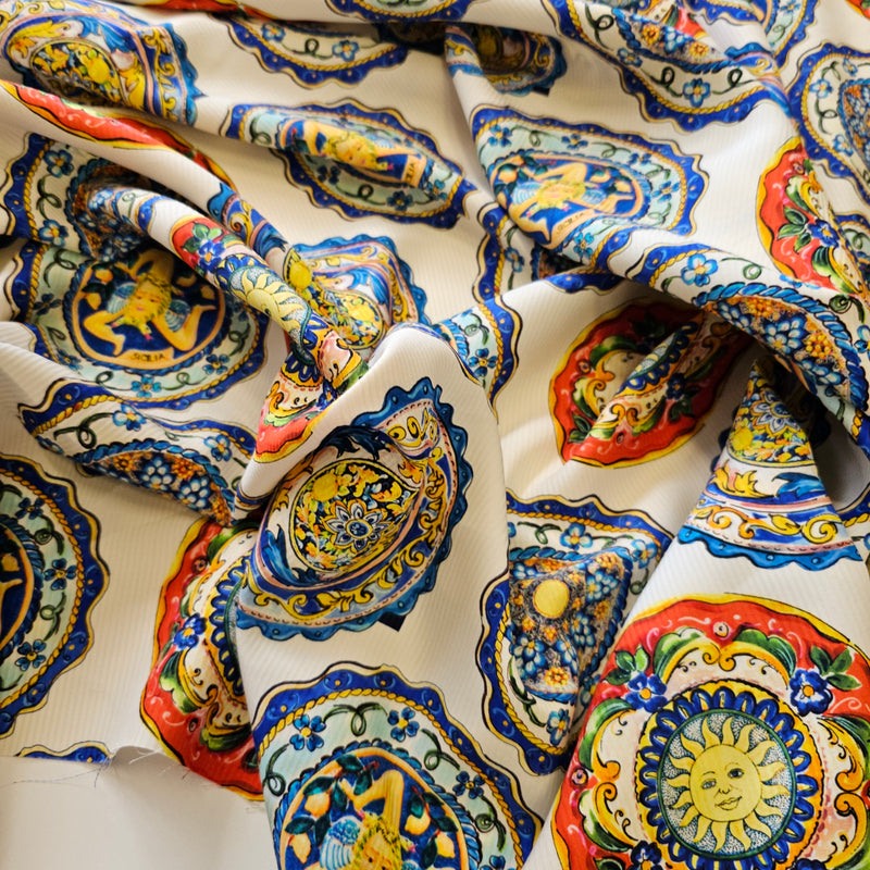 REMNANT -Medallions and Games- Silk - 1metre