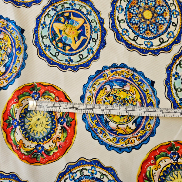 REMNANT -Medallions and Games- Silk - 1metre