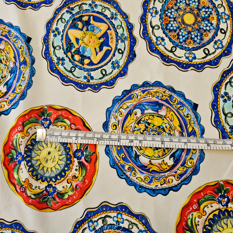 REMNANT -Medallions and Games- Silk - 1metre