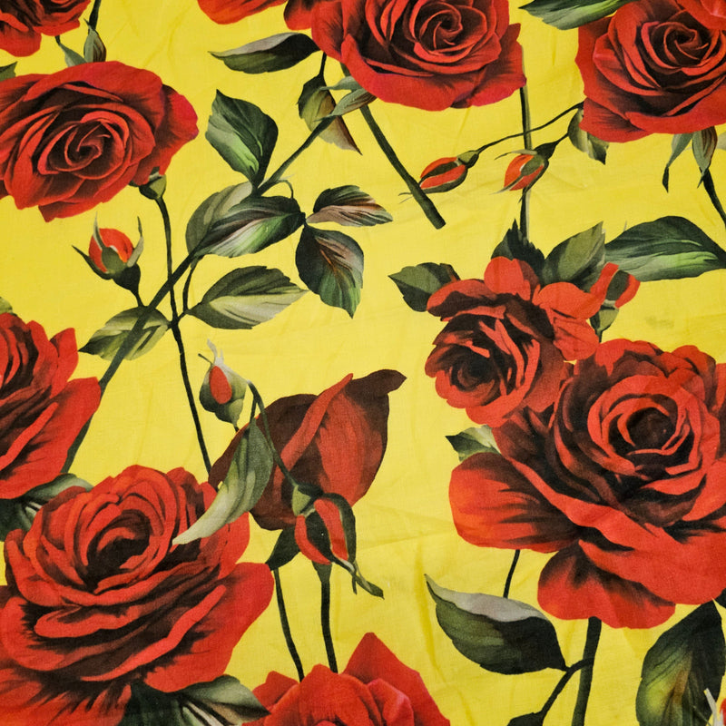 Roses For My Love ( Yellow) - Linen