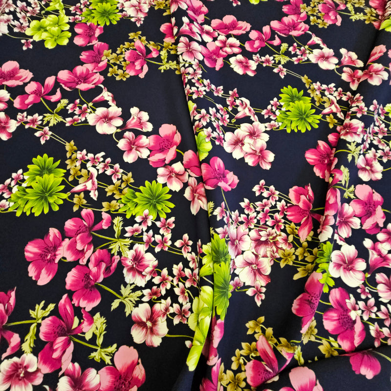 REMNANT - Quick Its The Florals Again - Viscose - 3.23mts