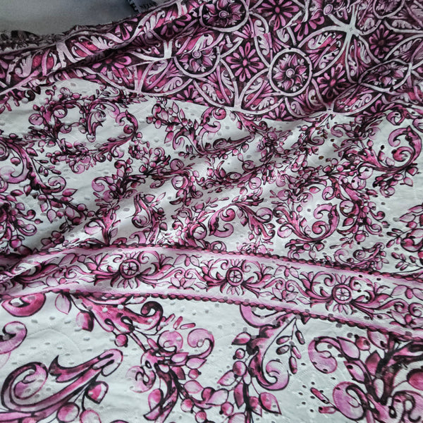 Summer In The Riviera (Pink) - Cotton