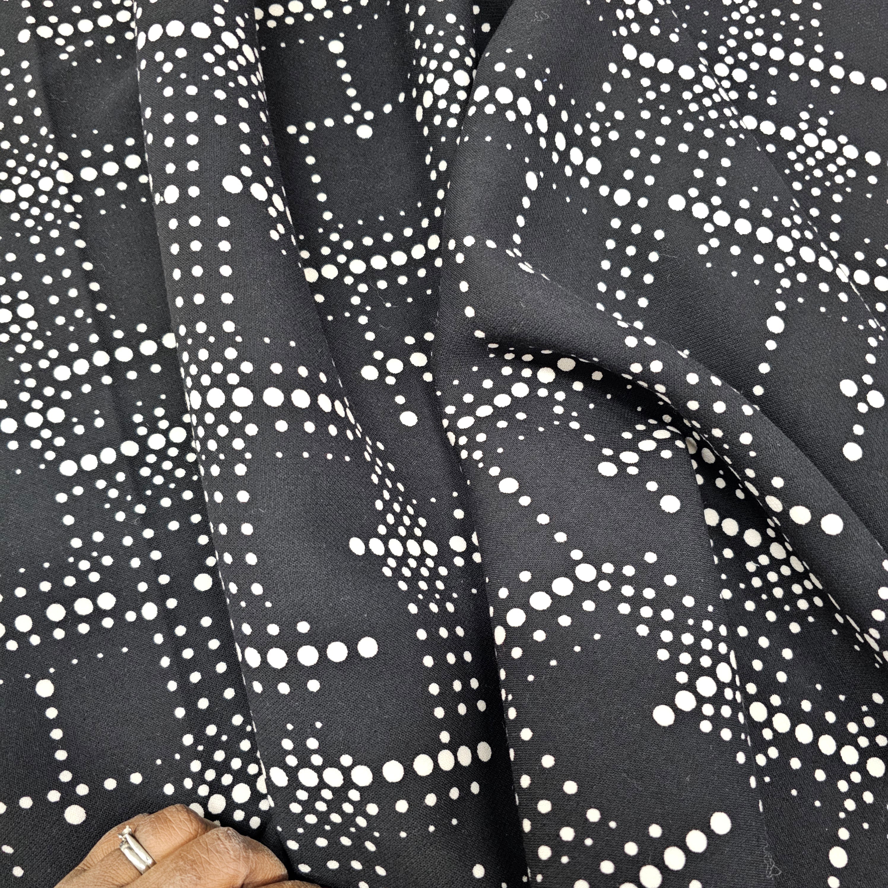Morse Code Look Alike (Black)-  Wool Panel (1.70mts)