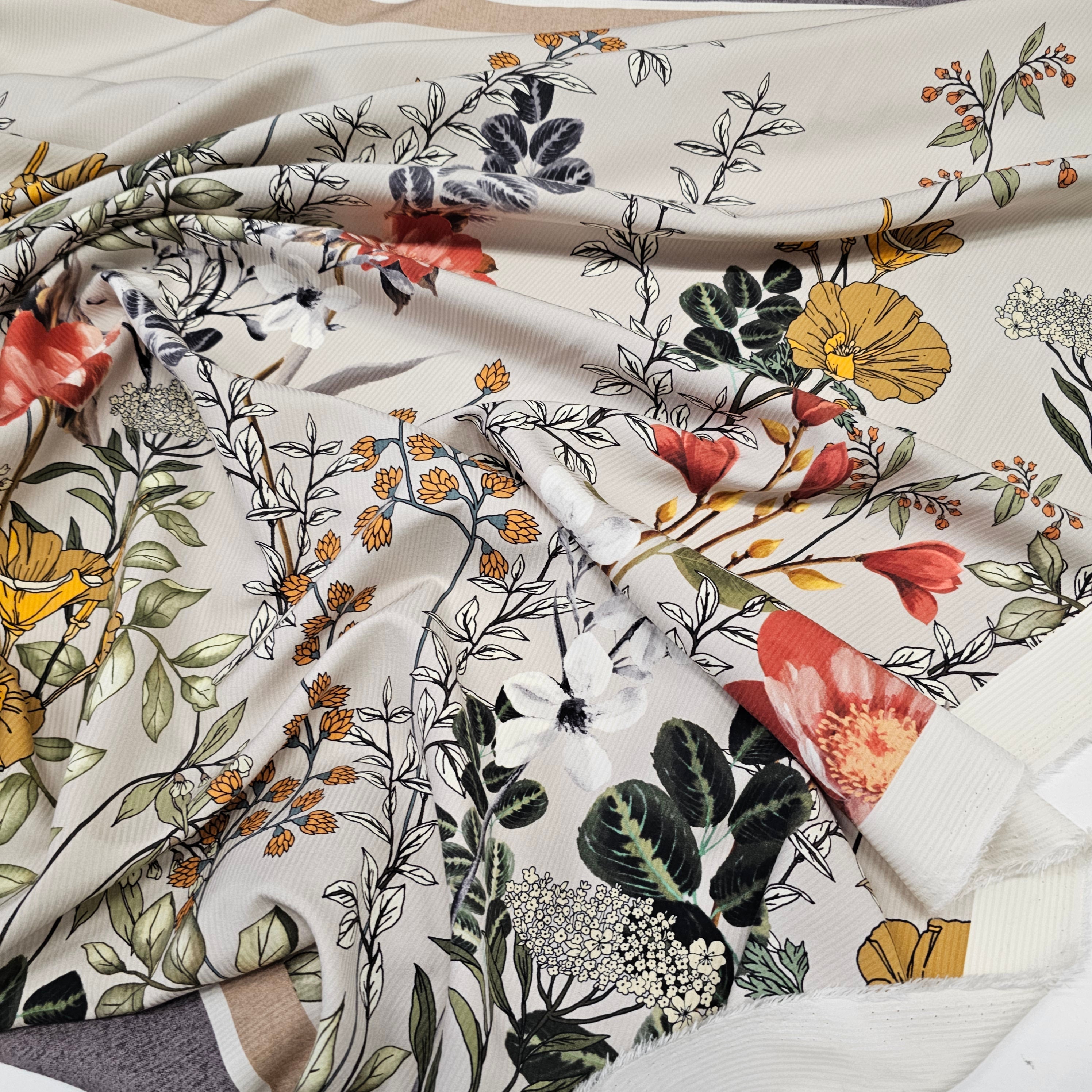 REMNANT - What A Stunning Meadow- Silk Panel (1.20mts)