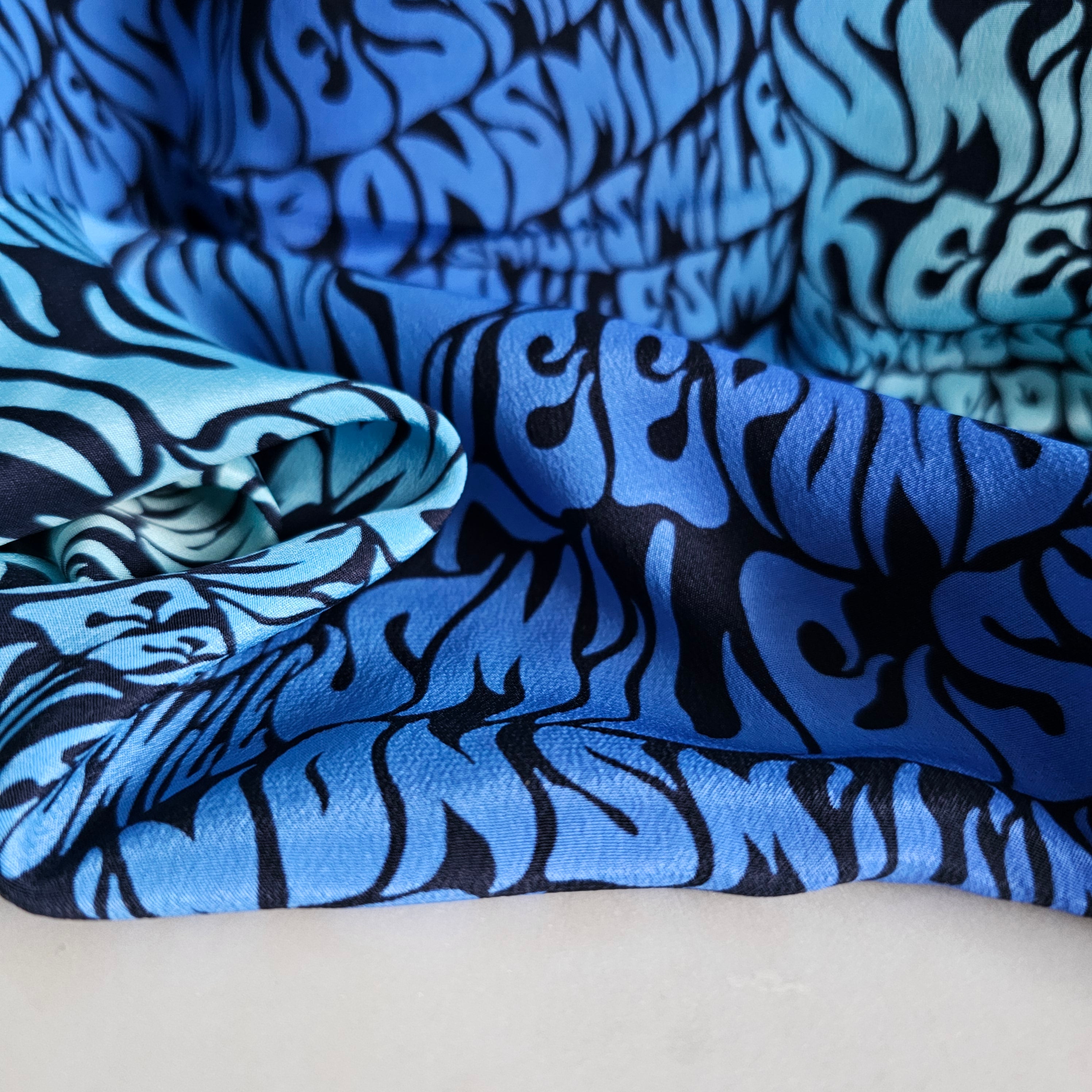 Waves of Colour (Blue) - Silk