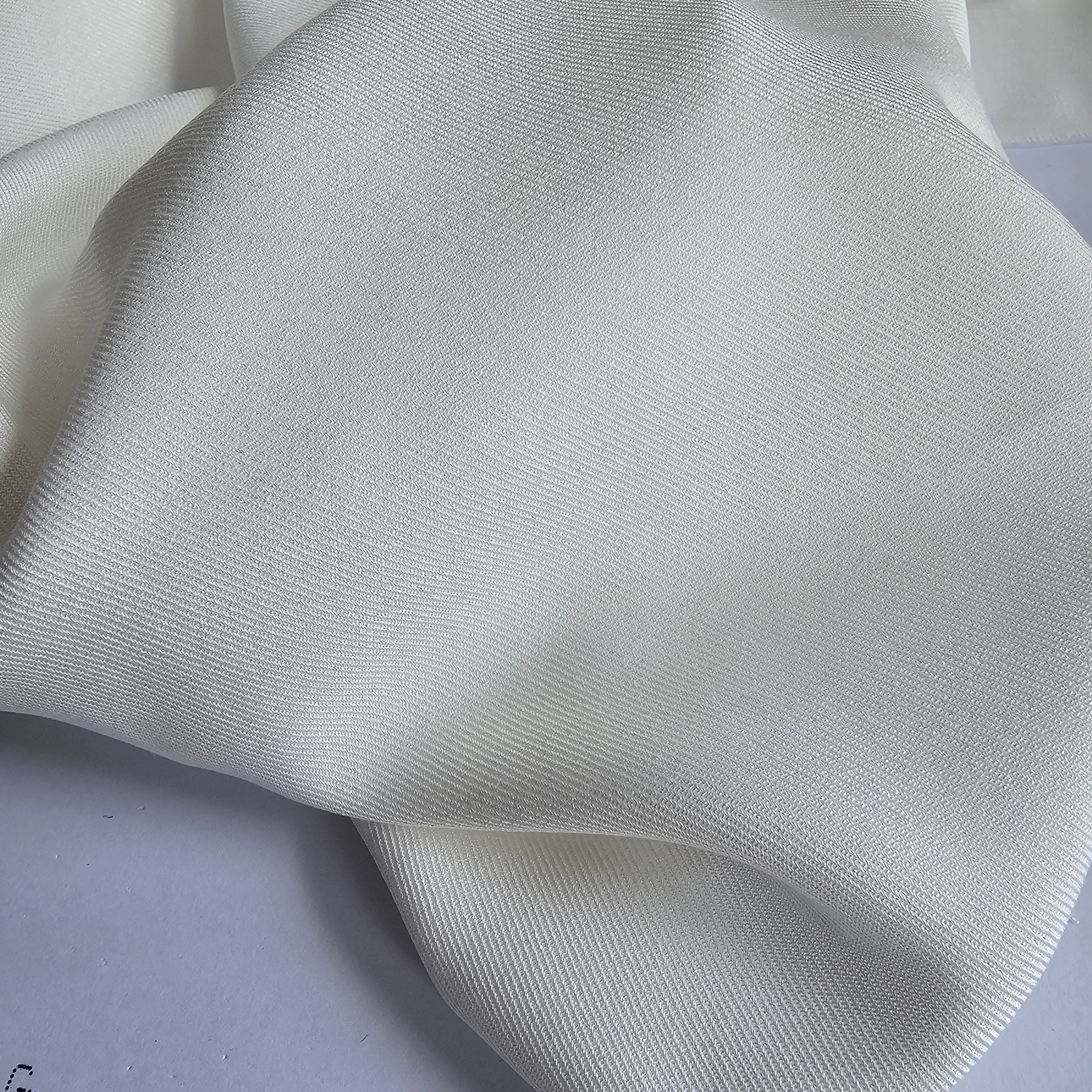 Swimming In A Sea Of White - Viscose Twill
