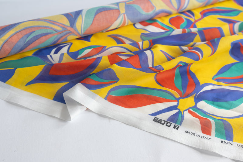 Multi-Coloured Giant Floral Situations - Cotton Batiste