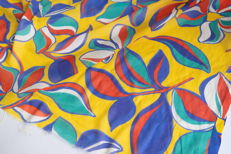 Multi-Coloured Giant Floral Situations - Cotton Batiste