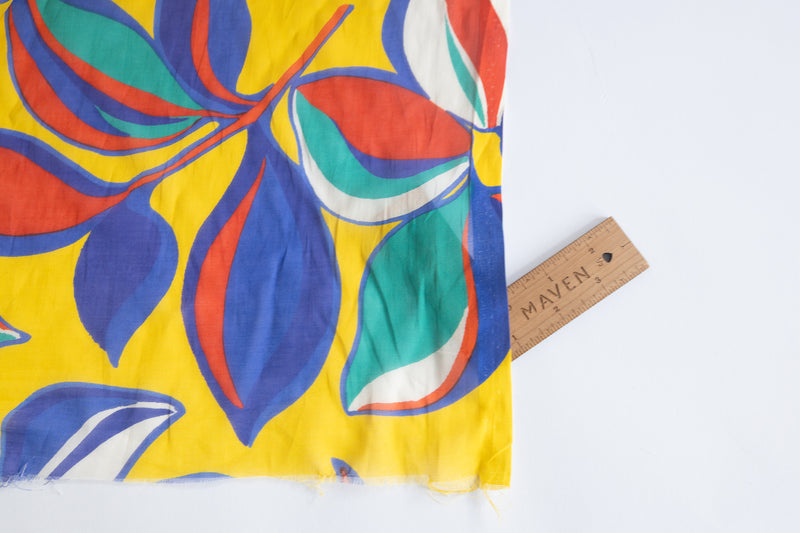 Multi-Coloured Giant Floral Situations - Cotton Batiste