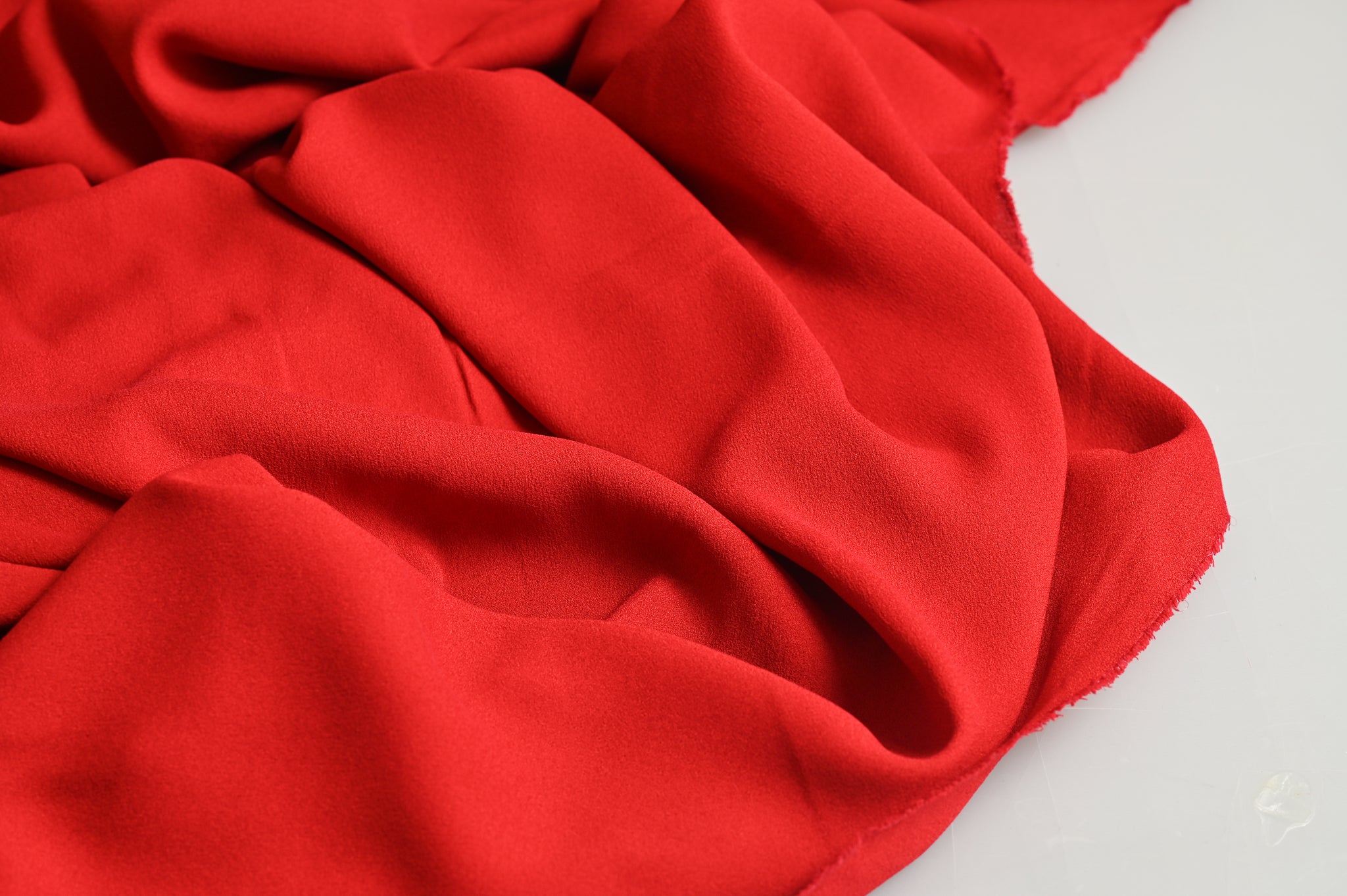 Red of My Heart - Silk Viscose Crepe