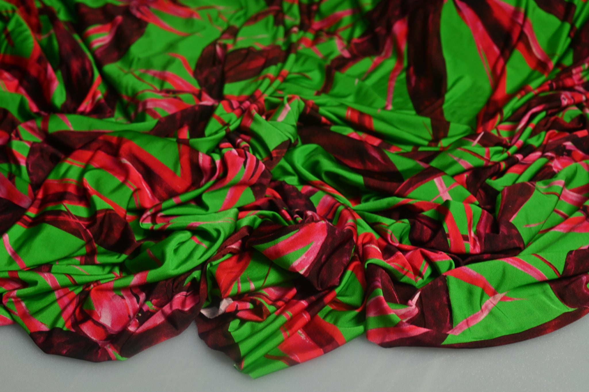 More Greenish Red Giants  - Viscose Jersey